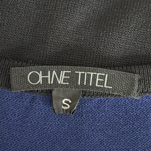 Ohne Titel Textured Rayon & Nylon Fitted Short Sleeve Dress - Size Small - Picture 4 of 6